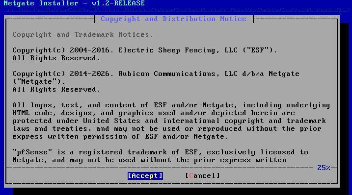 pfSense copyright notice pfSense copyright notice