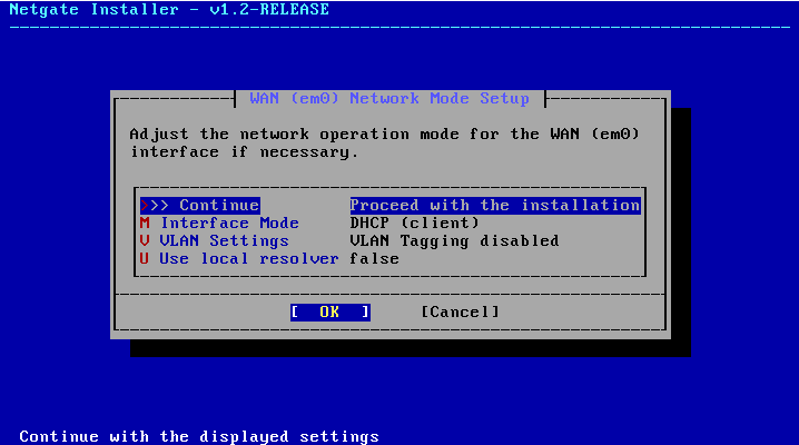 pfSense WAN setup pfSense WAN setup