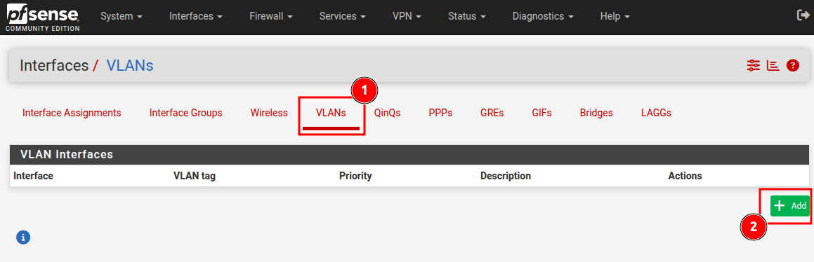 pfSense adding VLANs pfSense adding VLANs