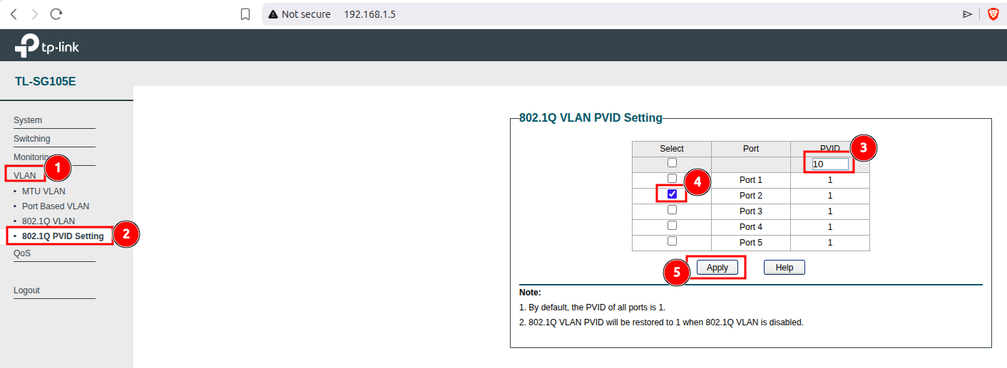 Switch adding PVIDs Switch adding PVIDs